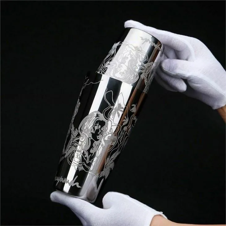 Coctelera de metall Barman