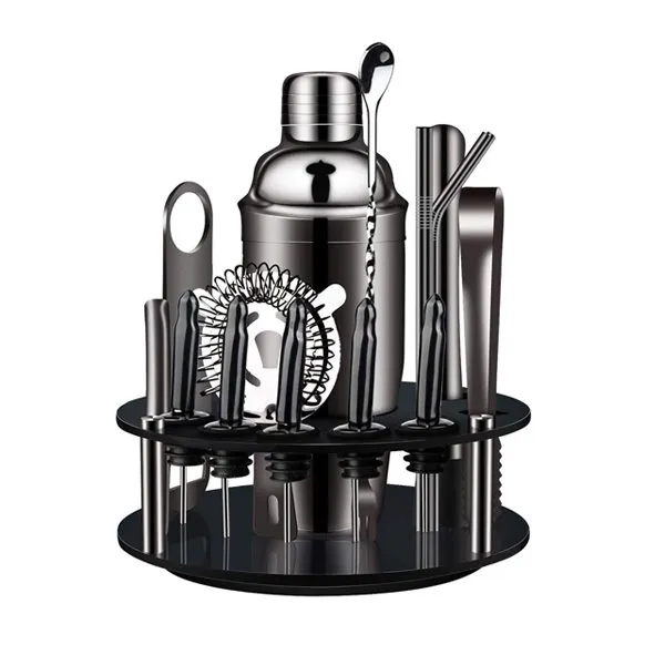 Set de còctel negre amb suport