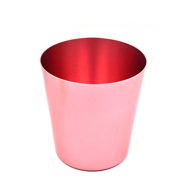 Copa d'alumini de vidre d'un sol ús