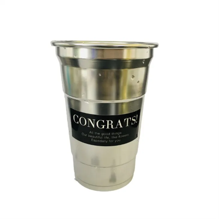 Tassa d'alumini de cervesa d'un sol ús