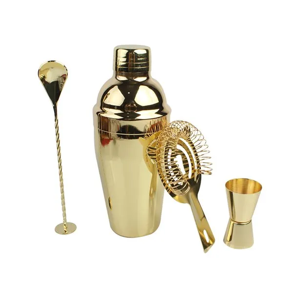 Set de coctelera d'or