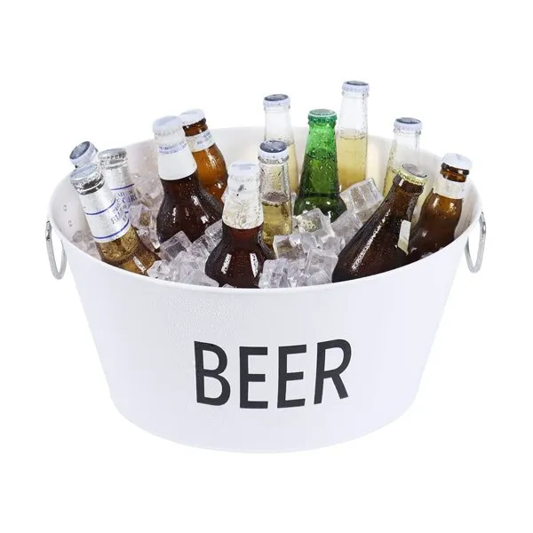 Gran tina de beguda galvanitzada