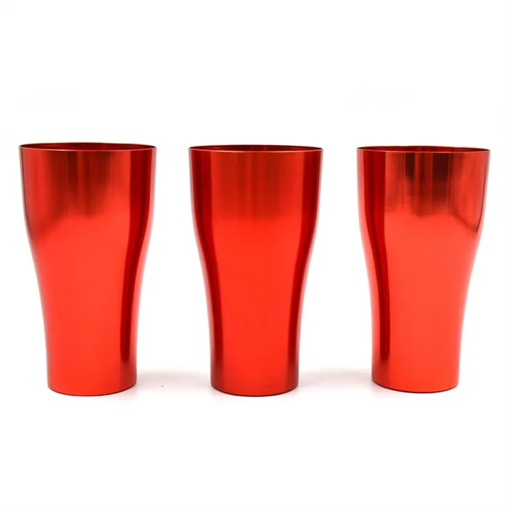 Copa d'alumini vermella de 16oz refredada ràpida