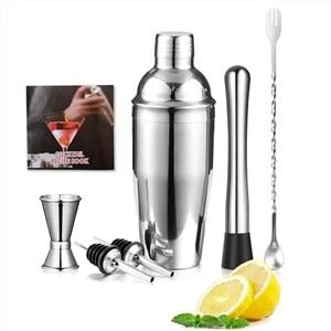 Kit de còctel de ginebra de plata