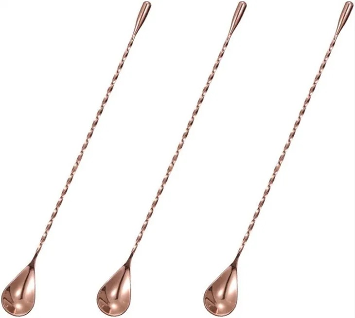 Bartender d'acer inoxidable Cullera de barra de mescla