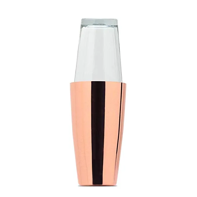 Coctelera Martini d'acer inoxidable amb gots