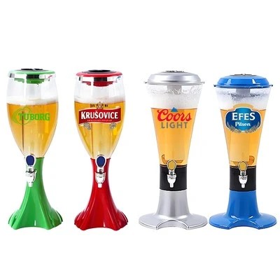 Promoció de les torres de la cervesa de Toburg per al festival de la cervesa