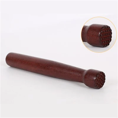 Muddler de fusta massissa de preu de fàbrica de 19,5 cm